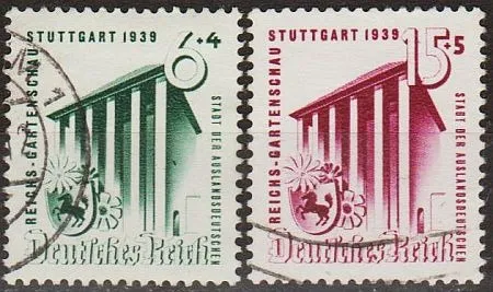 1939 - Рейх - Садова виставка в Штутгарті Mi.692-93  _9.0 € Ціна