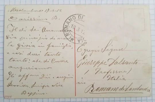 Купити Поштова картка листівка Світлого Великодня! 1912 рік Italy Dc015
