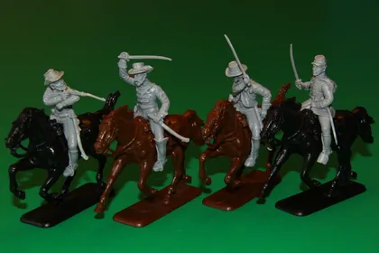 фото, кавалеристи Конфедерації Півдня США 54мм ITALERI Італія ПОВНИЙ НАБІР № 6852