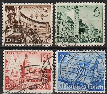 фото, 1940 - Рейх - Ярмарок в Лейпцигу Mi.739-42 _3,20 €
