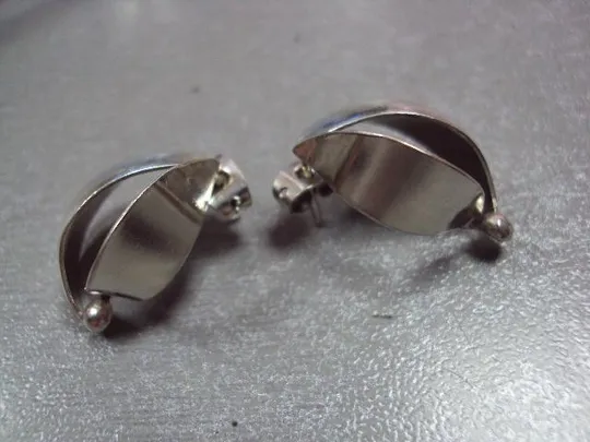 Серьги кульчики серебро 925 проба украина вес 5,04 г №10572 Інтернет-аукціон