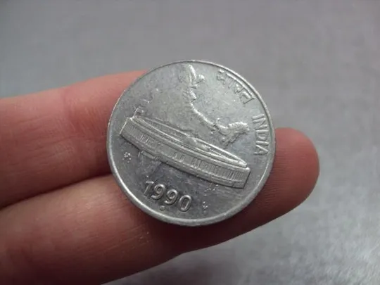 монета индия 50 пайса 1990 №9408 З аукціону