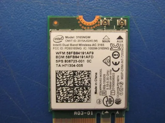 №117-10 WI-FI модуль 806723-005 855106-855 792610-005 3165NGW для HP 250 G5 оригінал Продаж