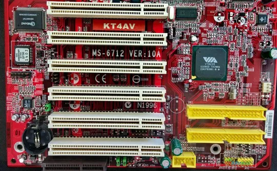 комплект плата MSI KT4AV ATX s462 + AMD Athlon 2600 + память 256Mb + AGP 8x видеокарта Продаж