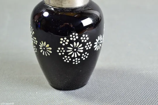 Чайниця банка синя кобальтова скло старе радянське кольорове Вживане Недорого