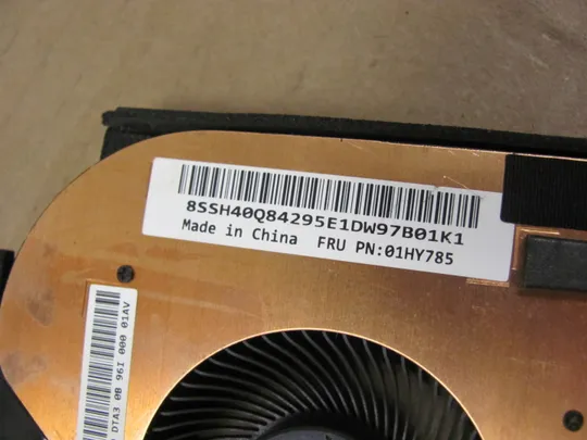 788-6 система охолодження AT16Z002DT0 01HY785 для Lenovo Thinkpad P52 оригінал Характеристики