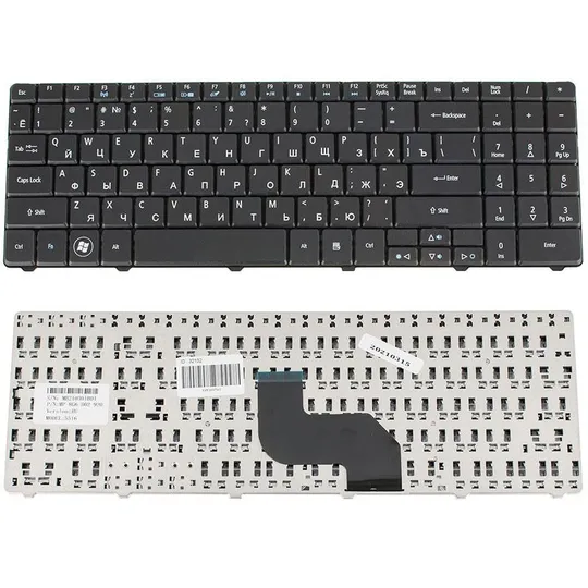 Купити Клавіатура для ноутбука ACER (AS: 5516, 5517, 5532, 5534, 5732, 5732Z, EM: E525, E625, E735) rus, black