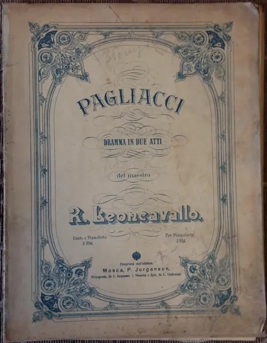 Паяцы. Опера Р. Леонкавалло Ціна