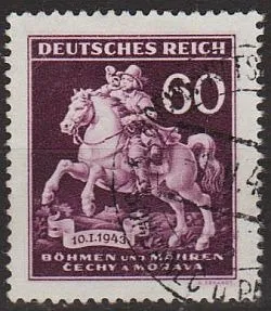 1943 - Рейх - Богемія - День марки Mi.113 _гаш Ціна