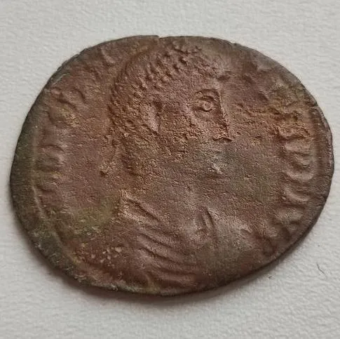 КОНСТАНC II Подлинная древняя СТАРАЯ римская монета СЦЕНА БИТВЫ ГЛАДИАТОРА bg285 З аукціону