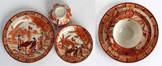 Сервіз Гейша Птахи на 2 персони порцеляна літофанія Kutani Де купити