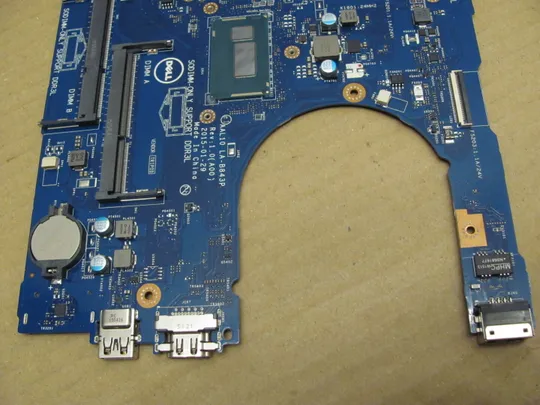 номер0201-28 материнська плата, Mainboard,Материнка,Основна плата,Системна плата,Плата системи,Laptop motherboard,мамка, ноутбучна плата AAL10 LA-B843P i3-4005U SR1EK  для   Dell Inspiron 15-5558, 5758  5358 5458 5558 Vostro 5558  оригінал З аукціону