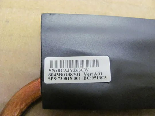 номер0243-29 термотрубка охолодження 6043B0138701 730815-001 803018-001 для HP EliteBook 850 G1 G2 оригінал Недорого