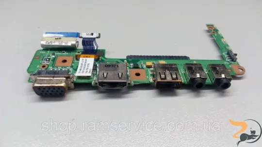 Usb плата, аудіо вихід, HDMI роз'єм та WGA вихід, для ноутбука Lenovo U550, 55.4ec02.031, б/в Ціна