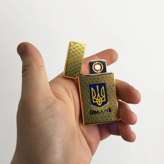 USB зажигалка в подарочной упаковке с двумя спиралями накаливания. Цвет: фиолетовый Недорого