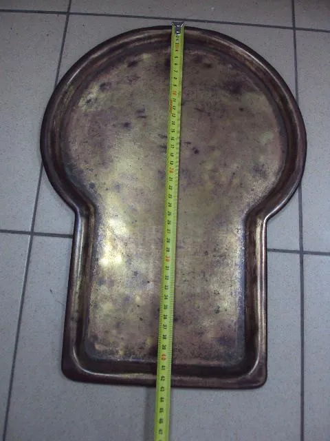 Поднос замочная скважина для самовара латунь клеймо Т.К. длина 42,5 см №11488 З аукціону