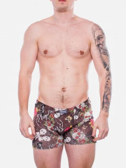 фото, Чоловічі труси боксери з модалу Bono МШ 940624 коричневі розмір 52 XL 48