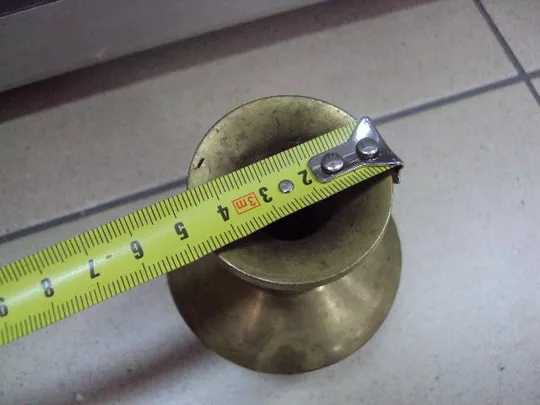 Вазочка миниатюра ваза латунь высота 10,2 см, диаметр 4,6 см №11463 Характеристики