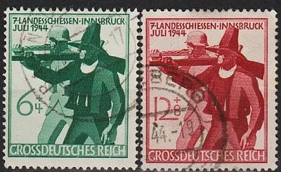 фото, 1944 - Рейх - Тірольські стрільці Mi.897-98 _2,20 Євро _гаш