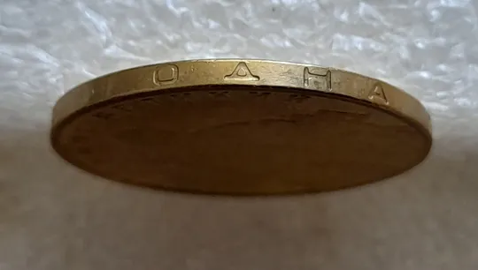 (6613) 1 гривня 2005 гарні багаточисельні розколи на аверсі (1 гривна 2005 брак) Характеристики