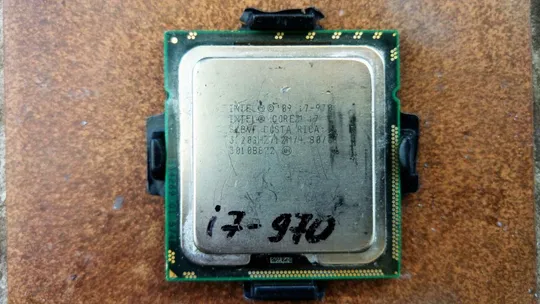 6х ядерный процессор Intel i7-970 SLBVF 6C/12HT 3.20-3.60GHz/12M/6.40GT/s 130W LGA1366 Вживане Ціна