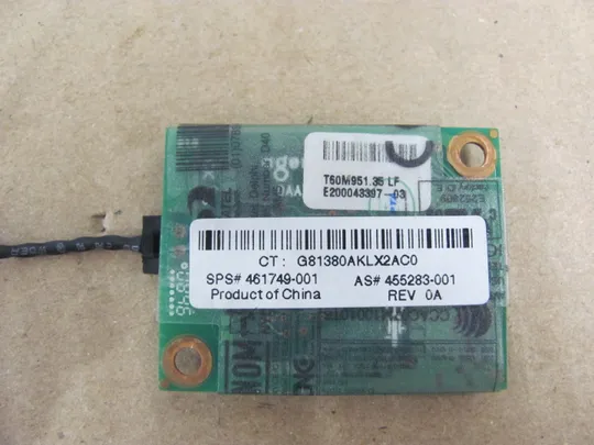 номер0320-11 Модем 455283-001 з роз'ємом LAN для HP Compaq 6730B 6735b оригінал Продаж