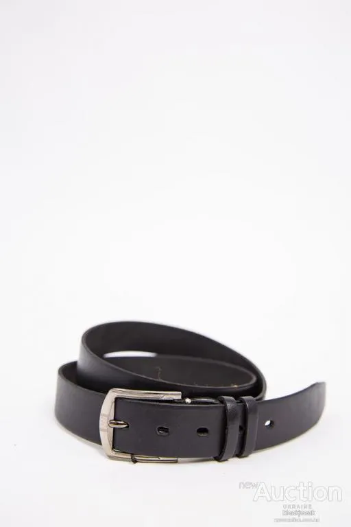 Черный мужской ремень, из эко-кожи с классической пряжкой, 196RL35U1W80 Ціна