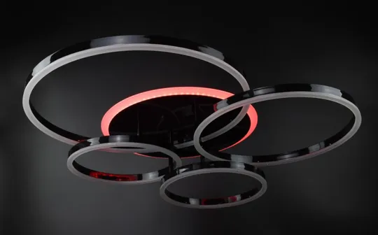 Люстра потолочная LED с пультом A55021/4-RGB-bk Черный 12х69х79 см. Інтернет-аукціон