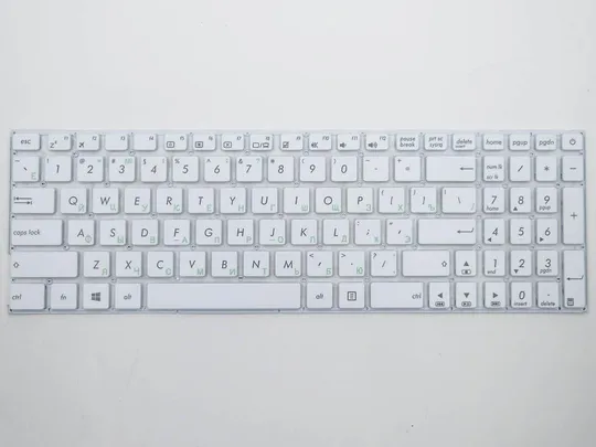 Клавиатура для ASUS D540YA, F540LA, F540SA, F540SC (RU White без рамки). З аукціону