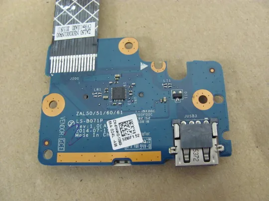 432-16 плата USB CARD READER   ZAL50/51/60/61 LS-B071P NBX0001N900 для  DELL Latitude 3550 E3550 оригінал Де купити