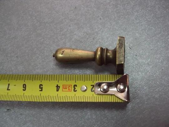 Печатка печать бронза аббревиатура длина 4,3 см №11742 Продаж