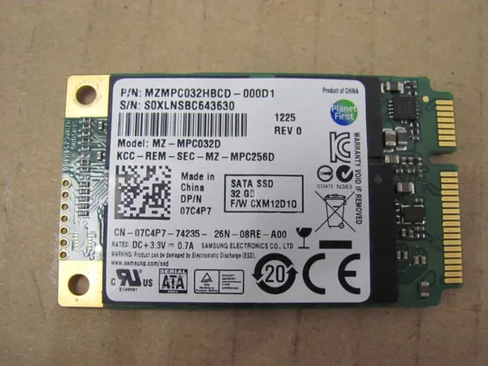 699-48 SATA SSD 32GB MZ-MPC032D 07C4P7  для  DELL XPS14 XPS 14 L421X оригінал Ціна