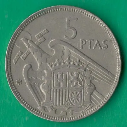 Купити 5 песет 1957 (1962) року Іспанія [БР]