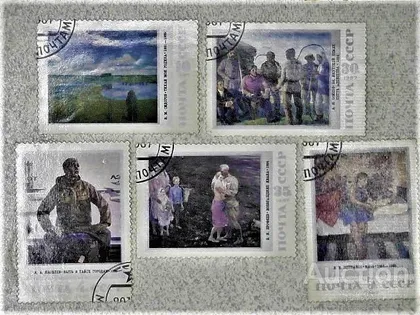 фото, Серія марок СССР " Живопис " 1987 рік
