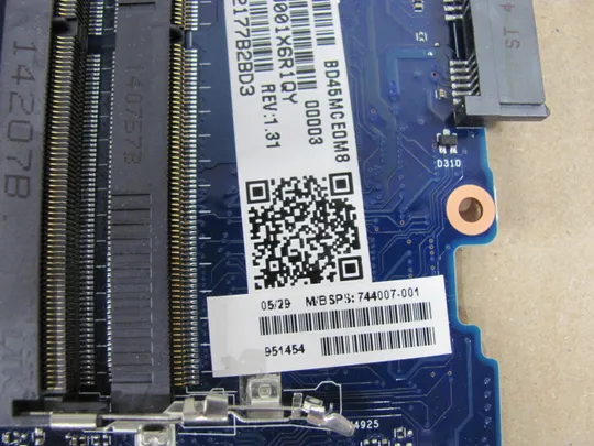 556-1 материнська плата РОБОЧА BIOS PASS  6050A2566302 744007-001 для HP PROBOOK 640 G1 оригінал Продаж