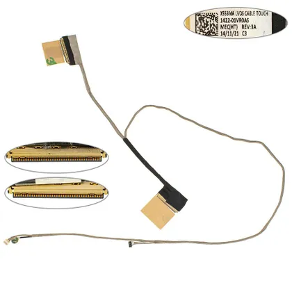 фото, Шлейф матриці для ноутбука Asus (X553MA, F553M) 40pin mic touch LED (1422-01VR0AS)