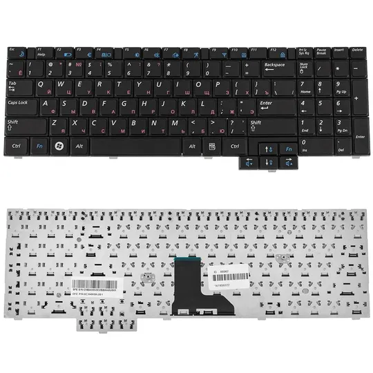 Купити Клавіатура SAMSUNG (E352, E452, P580, R519, R523, R525, R528, R530, R538, R540, R620, RV508, RV510) rus, black, (оригінал)