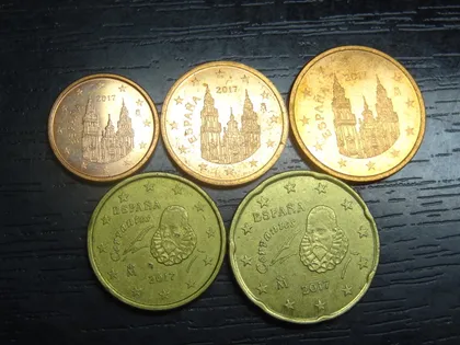 фото, Комплект євромонет Іспанії 2017 (Король Філіп VI)