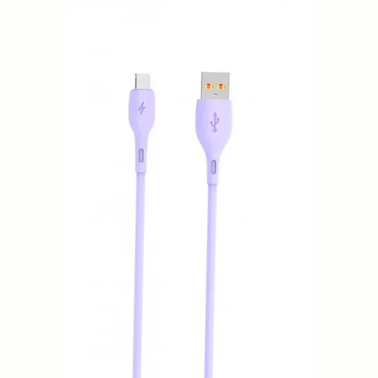 Кабель SkyDolphin S22V Soft Silicone USB - micro USB (M/M), 1 м, Violet (USB-000606) Ціна