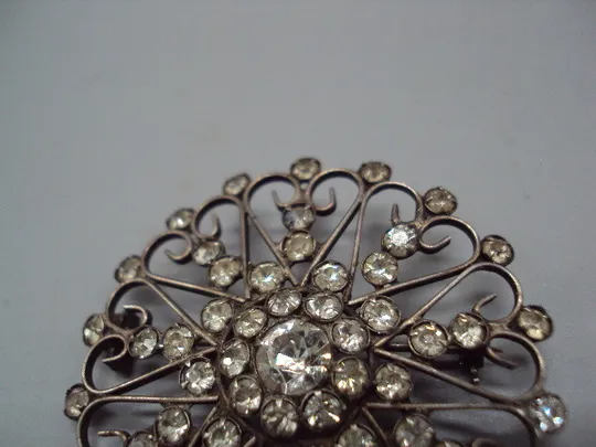 Брошка цветок с висюльками брошь цветочек серебро 875 проба ссср вес 9,15 г высота 5,5 см №15942 Інтернет-аукціон