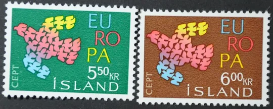 Исландия Европа СЕПТ 1961 Ціна