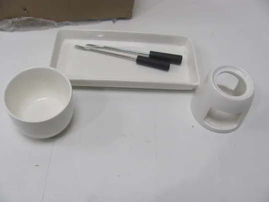 Купити Zerodeko 1 набір духовка для плавлення шоколаду Каструля для плавлення шоколаду Каструля для фондю Каструля для плавлення масла Каструля для фондю Каструля для плавлення шоколаду Ковши для шоколадного фондю Виделка для горщика (15)