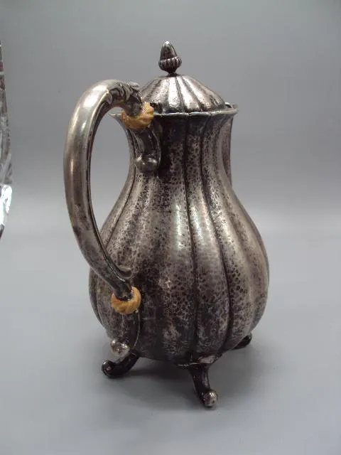 Купити Чайник заварник серебро 800 проба вес 966 грамм высота 21,5 см, с крышкой 26 см №13662