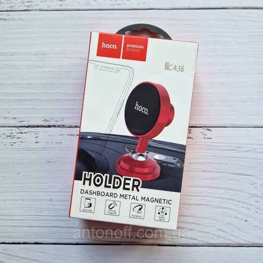 Магнітний автотримач Hoco CA36 для телефону на торпеду панель Ціна