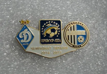 фото, Футбол значок Динамо Киев - Олимпик Донецк Премьер-Лига  2014-2015