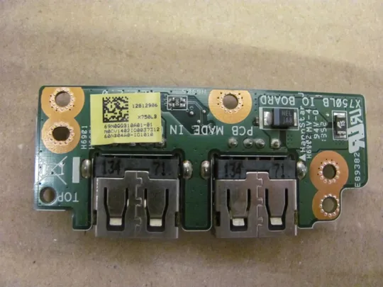 554-9 плата USB 69N0QQB10A01-01 для ASUS X750L F750L оригінал Де купити