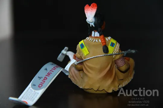 индеец сидящий с томагавком 80-90мм BULLY BULLYLAND ФРГ резина Продаж