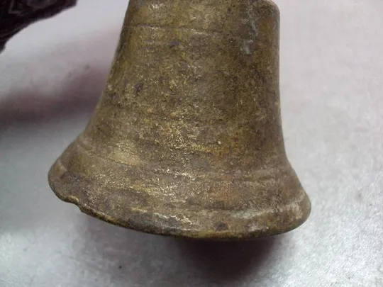 Колокол 5 бронза колокольчик высота 7,2 см, диаметр 7,5 см №11639 Характеристики