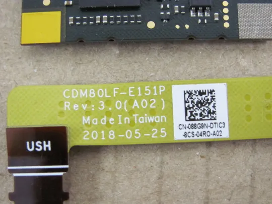 номер0252-16 плата сканер відбитку LF-E151P 088G9N  для  Dell Latitude 5590 5580 оригінал З аукціону