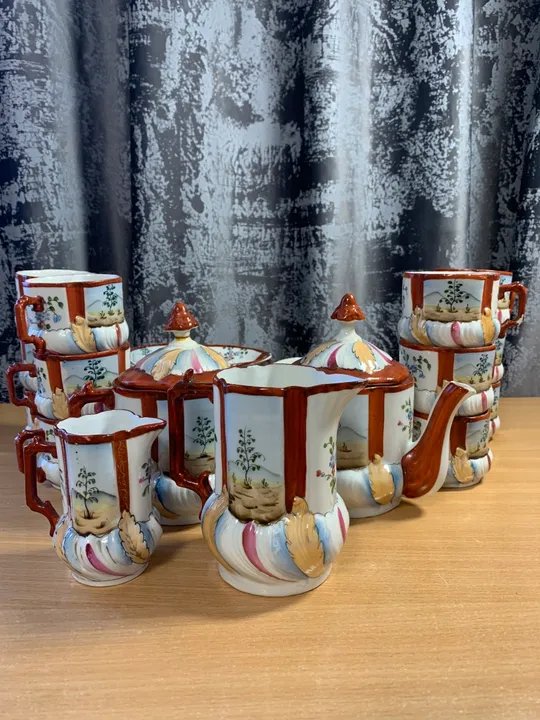 Антикварний чайний сервіз на 12 персон Городницького порцелянового заводу Ціна